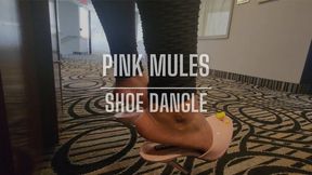 SHOE DANGLE- PINK MULES