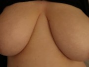 Sexy boob drop and massage...