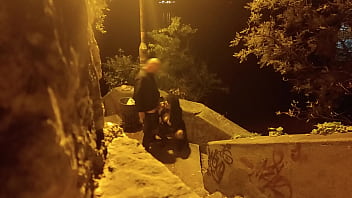 Big tits mother in law in hot lingeri humiliated outdoor