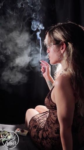 Backlit Chainsmoking Camels — Snap Inhales & Nose Exhales | Lady Noir