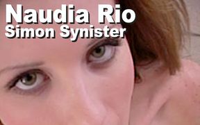 Naudia Rio & Simon Synister strip handjob facial ZY2848