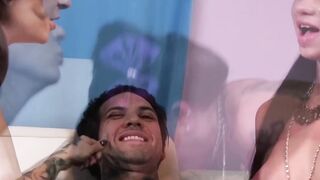 Ravens & Angels - Two Sluts Share A Huge Dick In This Hardcore Threesome