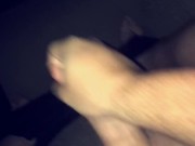 Quick cum on the couch