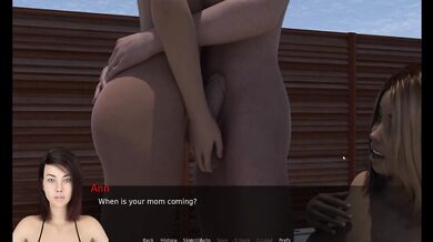 New pool sex with big tits redhead and petite teen