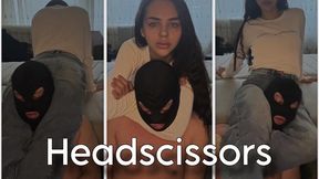 PBP Helpless Slave Choked Between Mistress Jennifer’s Thighs Headscissors