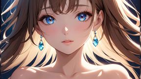 Quiet Joy: a Beautiful Young Woman in Magical Light