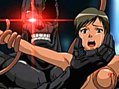 Anime caught and hard fucked by monster