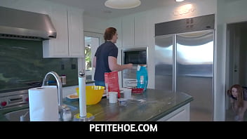 PetiteHoe -  Lucky stud pummmeling Madi Collins sweet pussy over the table