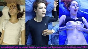 4K COMPILATION by model Sattira wet cough cpr Synchronized Cardioversion 70046