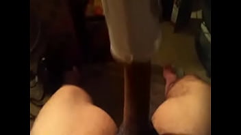 uncut penis doing tenga flip