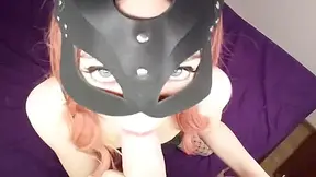 Little Bitch Swallows A Big Cock