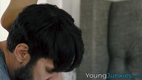 Huge titted Lexi Luna aggressively shoves her cunt into my mouth before sucking my dick