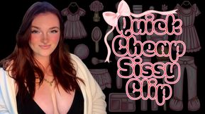 Quick Cheap Sissy Clip - Sissification Goddess Worship Verbal Humiliation Degradation Big Tits Titties Tit Worship