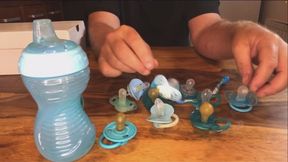 I find ALL your baby pacifiers and bottle, your secret is out !