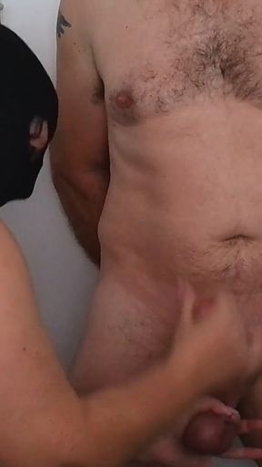 MaskedKinky - Cock caning &amp; Whipping - Prt 2 alternative angle view   Clip 3