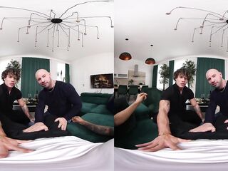 Any excuse to kiss, lick, suck and bang every other in a trio - bottom POV VR