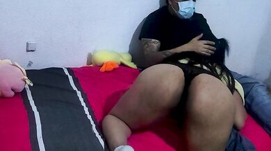 My stepdad paid me after flashing my school skirt goodies