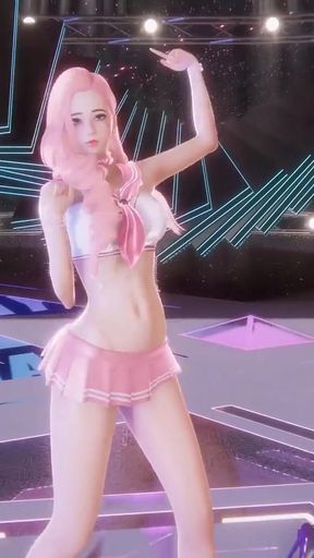 MMD SECRET NUMBER - WHO DIS Ahri Akali Seraphine Kaisa Evelynn Sexy Kpop Dance League of Legends Hentai Uncensored 4K&hellip;   Clip 3