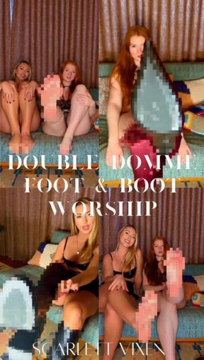 Double Domme - Boot & Foot Worship