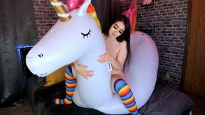 Orgasm on Unicorn Pool Raft