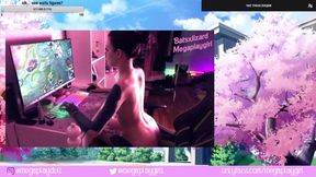 Twitch streamer megaplaygirl got naked while playing league of legends fucking while still online