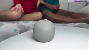 Blonde MILF Malusha gets her ass pounded by black man in pantyhose