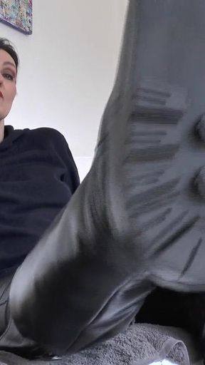 Lick My Boot Street Soles with Your Tongue! Lady Victoria Valente