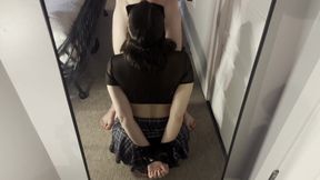 Hot Bound College Girl Made to Cum Hard Then Sucks and Fucks to Get Huge Load in Her Mouth
