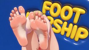 Foot Worship: On Your Knees Devouring My Perfect Toes and Warm Soles