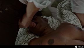 Time Traveler Face Fucks Natural Ebony Queen Until Time Stops