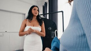 Provocative babes satisfy each others needs after a audition