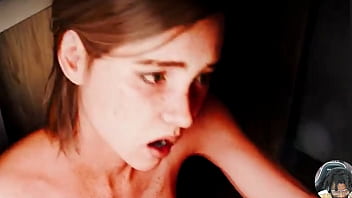 Sexy animated Ellie gets fucked by Juno's dildo