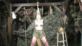 Breasts in Pain - Full Suspension in a cruel Chicken Wing Night Session for the BBBB - Full Clip wmv HD