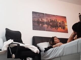 I fuck my friend at her boyfriend's house.