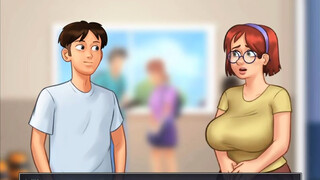 Summertime Saga Part 6 - Huge Boobs Girlfriend Wants To Try His Cock in Public