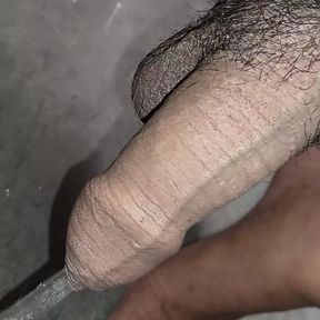 My big indian black cock is pissing