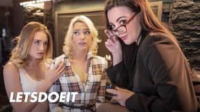 Intense Lesbian Trio: Kenna, Whitney & Kyler's Makeout Session