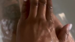 white toes and bath water