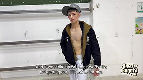An angel came to Bogota and pulled a guy’s cock