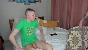 I Just Took off My Underwear, and Alex Is All Over My Huge Cock!