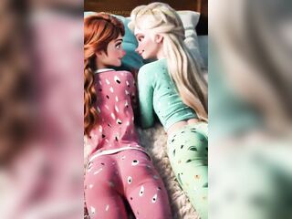 Frozen Sisters in Pajama Magic
