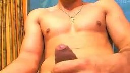 Latino Hunk Jerking Himself Off