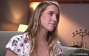 Big dick landlord fucking tied brunette