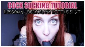 Mel Fire's slut academy: cock sucking tutorial