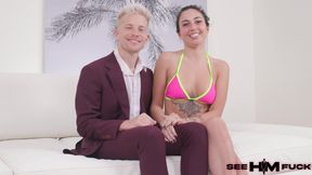 Slender Stud Kyle Stroker Gives His Toes Drenched In Mira Luv's Drool