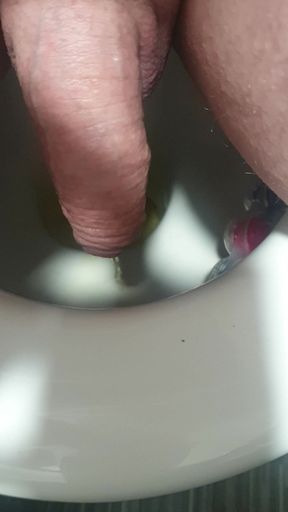 First  video pissing with soft cock