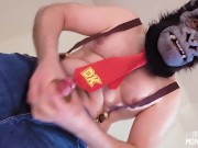 Donkey Kong Uses Barrel to Stroke Out Banana
