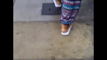 white flip flops