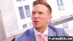 PlayingMen.com - Ethan Chase fingers and rams Sir Peter's smooth tight hole