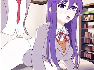 Yuri Backshots - DDLC Anime